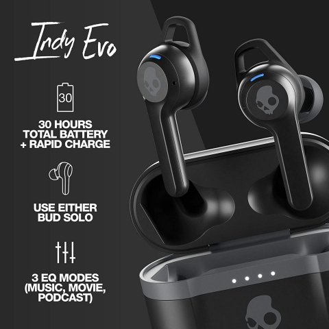 Skullcandy Bluetooth Kablosuz Kulak i Kulaklk (Siyah)