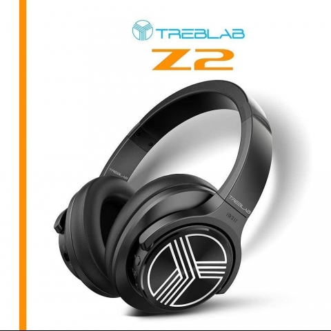 TREBLAB Z2 Bluetooth Kablosuz Kulak st Kulaklk (Siyah)
