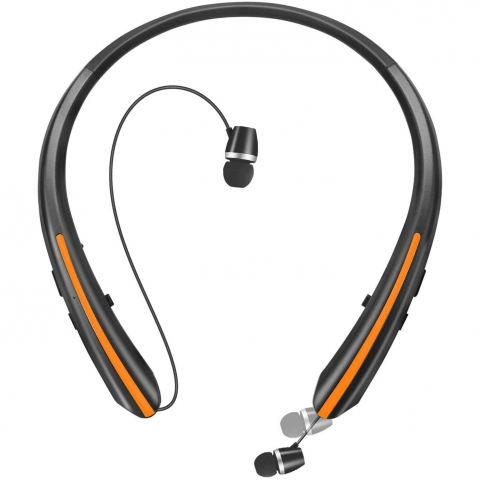 CaYoumi Bluetooth Kablosuz Ense Tipi Kulakl�k (Siyah-Turuncu)
