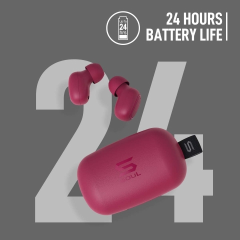 Soul Electronics Bluetooth Kablosuz Kulak i Kulaklk (Krmz)