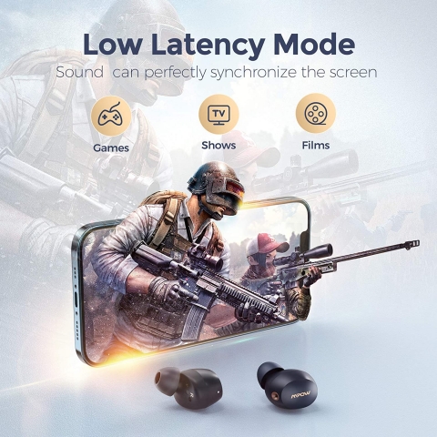 Mpow Bluetooth Kablosuz Kulak i Kulaklk (Siyah)