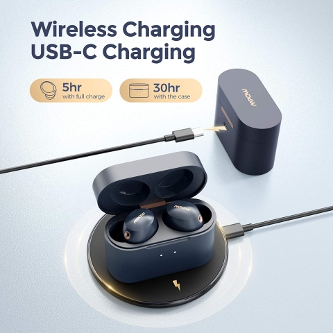 Mpow Bluetooth Kablosuz Kulak i Kulaklk (Siyah)