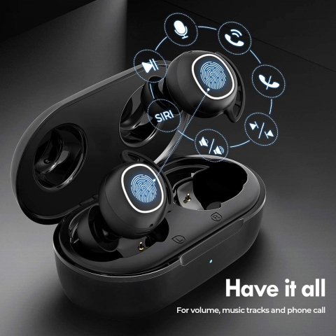 Mpow Bluetooth Kablosuz Kulak ��i Kulakl�k (Siyah)