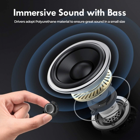 Mpow Bluetooth Kablosuz Kulak ��i Kulakl�k (Siyah)