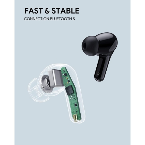 AUKEY EP-T28 Bluetooth 5 Wireless Kulak i Kulaklk (Siyah)