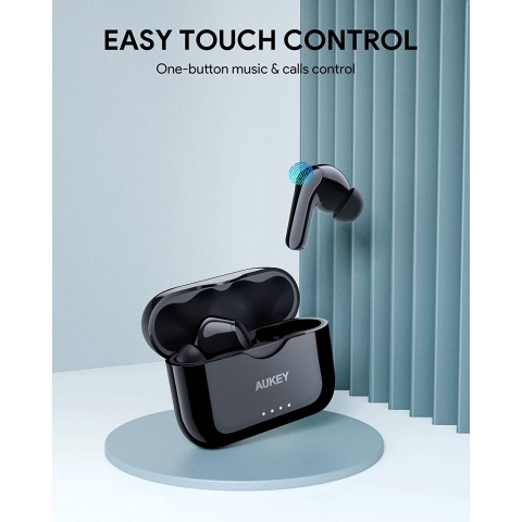 AUKEY EP-T28 Bluetooth 5 Wireless Kulak i Kulaklk (Siyah)