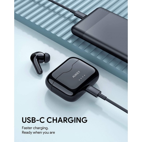 AUKEY EP-T28 Bluetooth 5 Wireless Kulak i Kulaklk (Siyah)