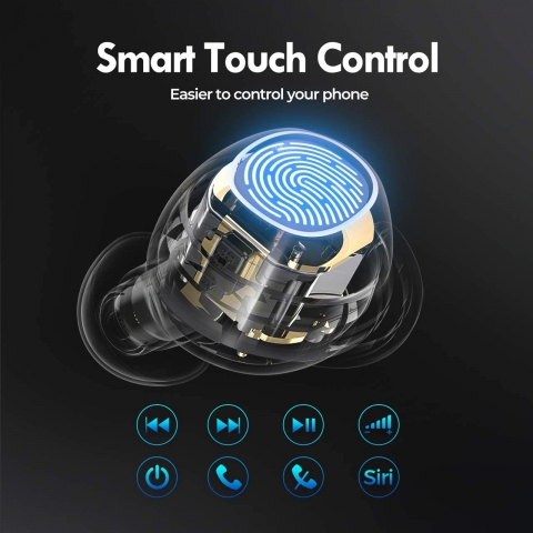 Mpow Bluetooth Kablosuz Kulak i Kulaklk (Siyah)