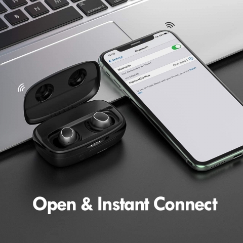 Mpow Bluetooth Kablosuz Kulak i Kulaklk (Siyah)