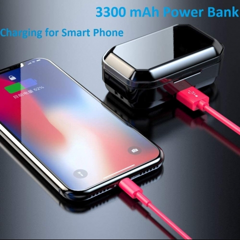 CUFOK Bluetooth Kablosuz Kulak i Kulaklk (Siyah)
