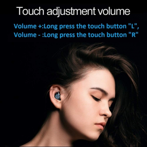 CUFOK Bluetooth Kablosuz Kulak i Kulaklk (Siyah)