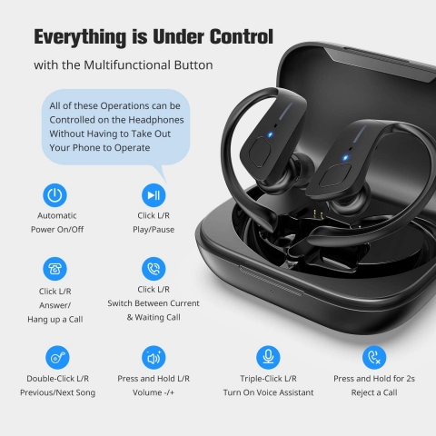HolyHigh Bluetooth Kancal Kulak i Kulaklk (Siyah)