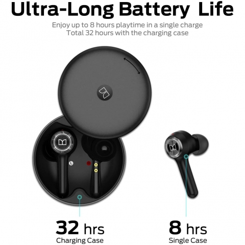 Monster Bluetooth Kablosuz Kulak i Kulaklk (Siyah)