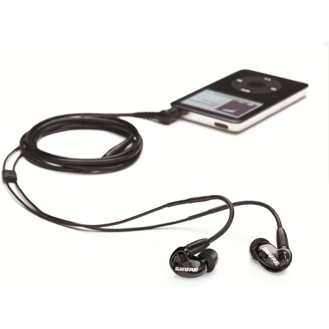 Shure SE215-K Kablolu Kulak i Kulaklk (Siyah)