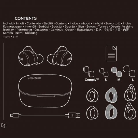 AKG N400 Bluetooth Kablosuz Kulak i Kulaklk (Siyah)