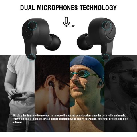 Jabees Firefly.2 Bluetooth Kablosuz Kulak i Kulaklk (Siyah)