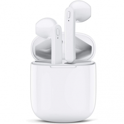 Lasuney IPX7 Bluetooth Kablosuz Kulak i Kulaklk (Beyaz)