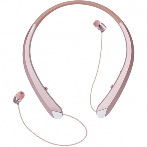 Rikum Bluetooth Kablosuz Ense Tipi Kulaklk (Rose Gold)