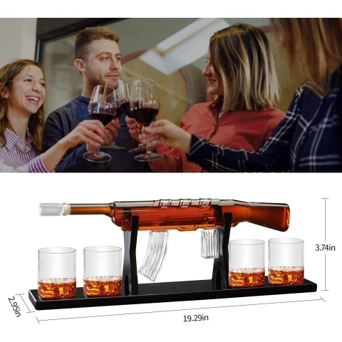 primebabe 5 Par�a Viski Karaf Seti 1000 ml