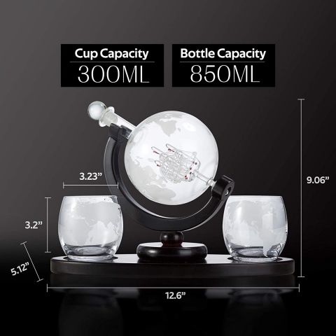 byhui 3 Para Kre Viski Karaf 850 ml.