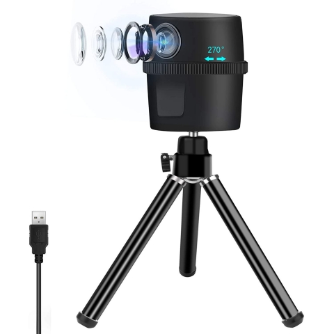 ZasLuke 1080P HD Akll Hareket zlemeli Webcam