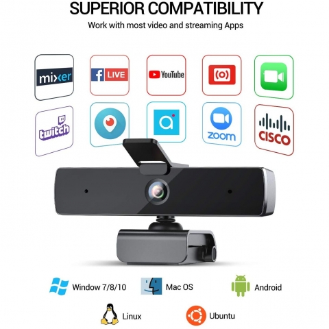 DEPSTECH USB 2K HD Webcam