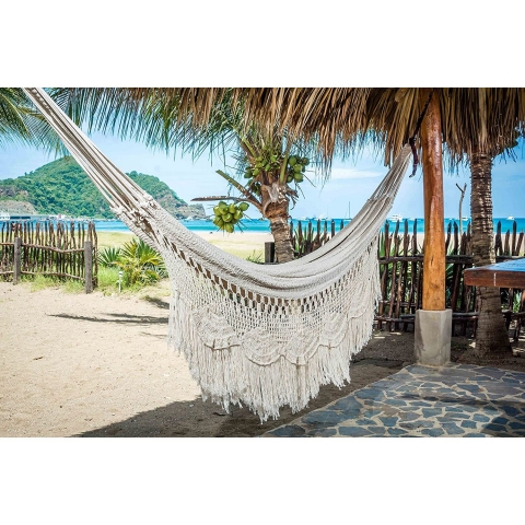 Mission Hammocks ift Kiilik Pamuklu Hamak (Beyaz)