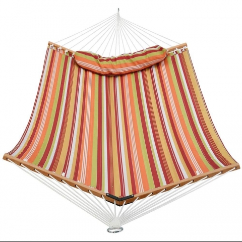 PATIOGUARDER �ift Ki�ilik B�y�k Boy Kapitone Hamak (Turuncu)