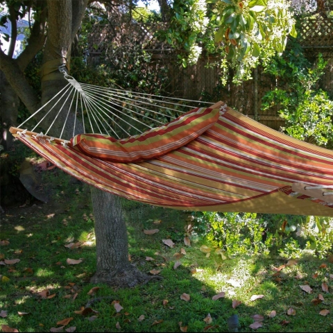 PATIOGUARDER �ift Ki�ilik B�y�k Boy Kapitone Hamak (Turuncu)