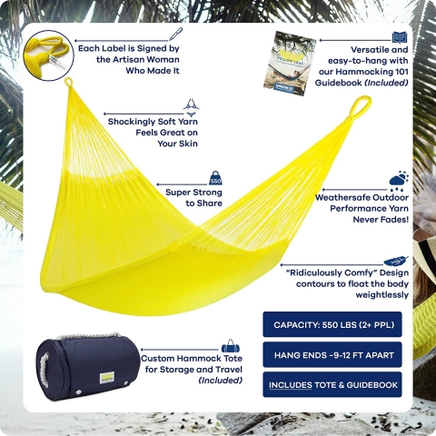 Yellow Leaf Hammocks Aile Boyu El Yapm Hamak (Sar)