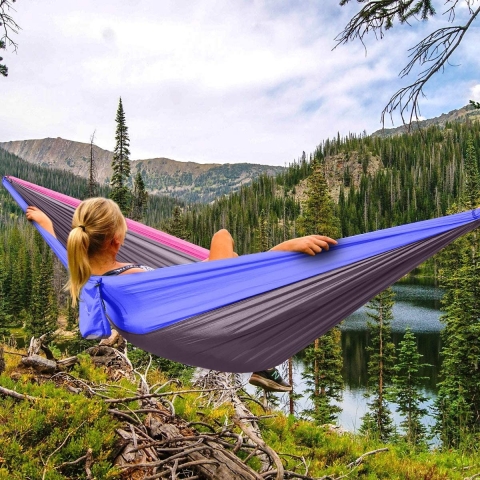 Hammock ift Kiilik Tanabilir Hamak (Mor)