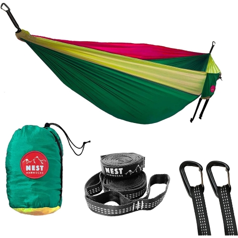 Nest Hammocks ift Kiilik Kamp Hama (Yeil-Krmz-Sar)