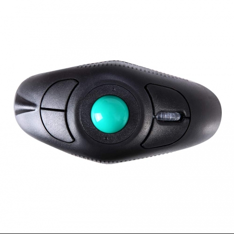 Wireless Ergonomic Handheld Trackball Mouse with Laser Pointer