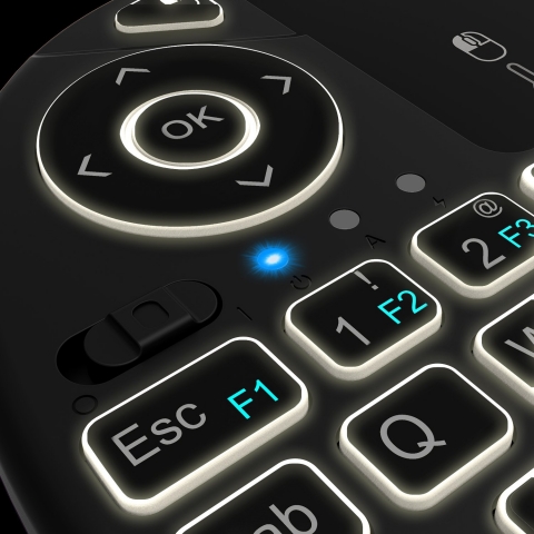 2018 Rii i8X 2.4GHz Mini Wireless Keyboard with Touchpad Mouse