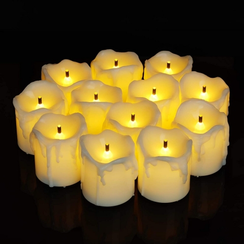 Homemory 12 Adet Eri�mi� Mum G�r�n�ml� Led Mum