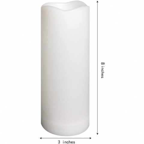 YINCHI 1 Adet Suya Dayan�kl� Led Mum (3x8)