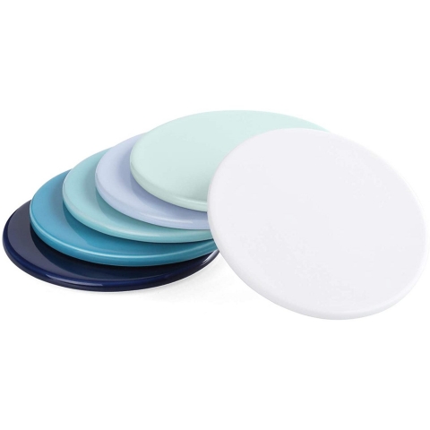 Sweese Porselen Bardak Altlığı Set (6 Adet)(Mavi Tonlu)