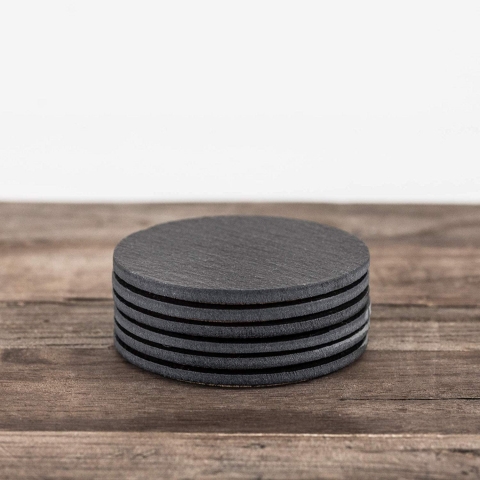 Sona Home Ta� Bardak Altl��� Set (Siyah)(6 Adet)