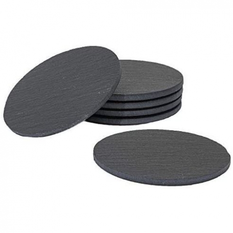 Sona Home Ta� Bardak Altl��� Set (Siyah)(6 Adet)