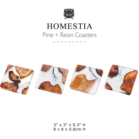 Homestia Mermer Ahap Bardak Altl (4 Adet)