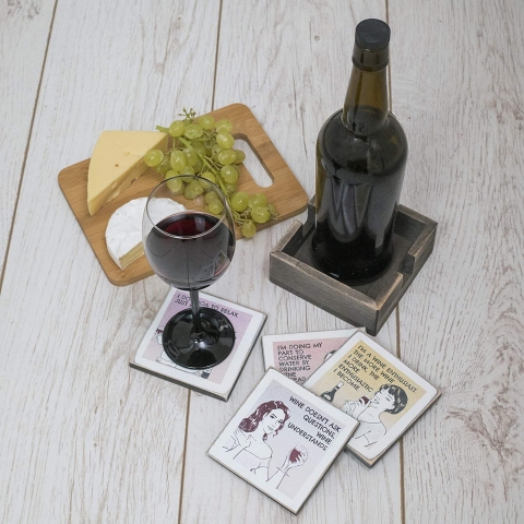 Suds and Corks Bardak Altl Set (4 Para)