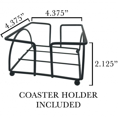RDE Sar� �ini Desenli Seramik Bardak Altl��� (6 Adet)