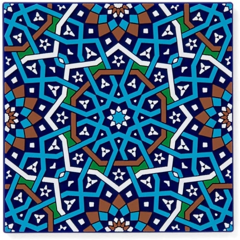 MOSAICANA Silikon Desenli 4 Adet Bardak Altl (Kark)