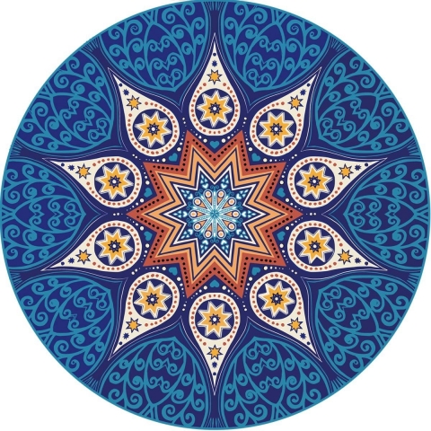 Enkore 4 Para Seramik Bardak Altl (Mandala)