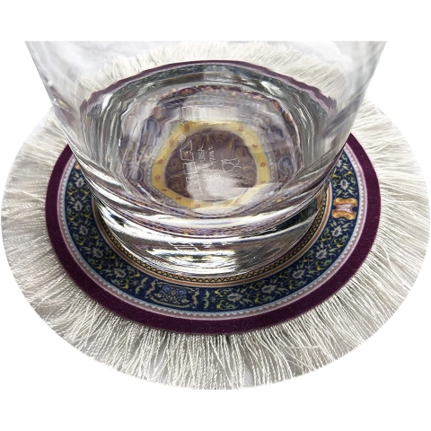 Inusitus Hal� �eklinde 4 Adet Bardak Altl��� (Set1)