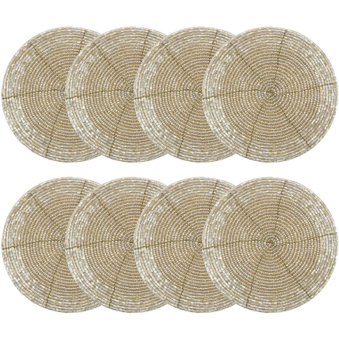 COTTON CRAFT Boncuklu 8 Adet Bardak Altl Set (ampanya)
