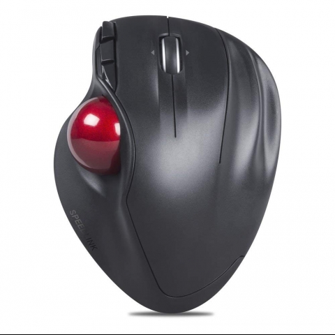 Speedlink Aptico Wireless Trackball Mouse, Black (Sl-630001-Bk)