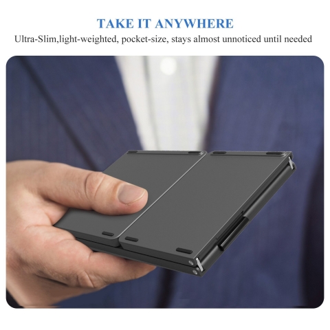 Foldable Bluetooth Keyboard, Jelly Comb B003B Dual Mode USB Wired