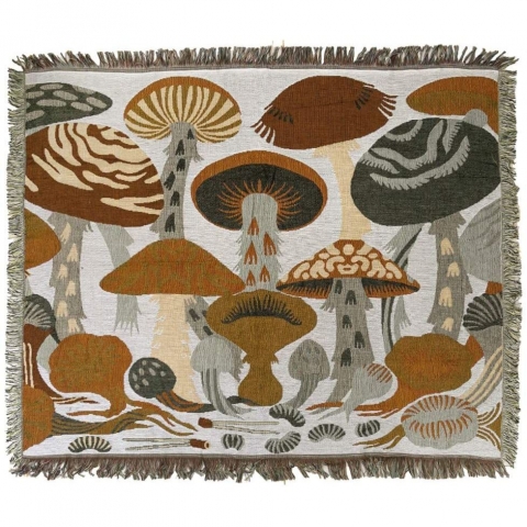 ANswet Mantarlar Temal Duvar Hals (127x152 cm)