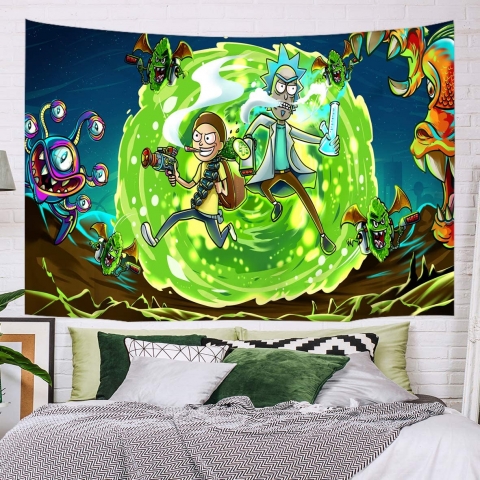 DIOVMA Rick And Morty Duvar Hals (200x150cm)